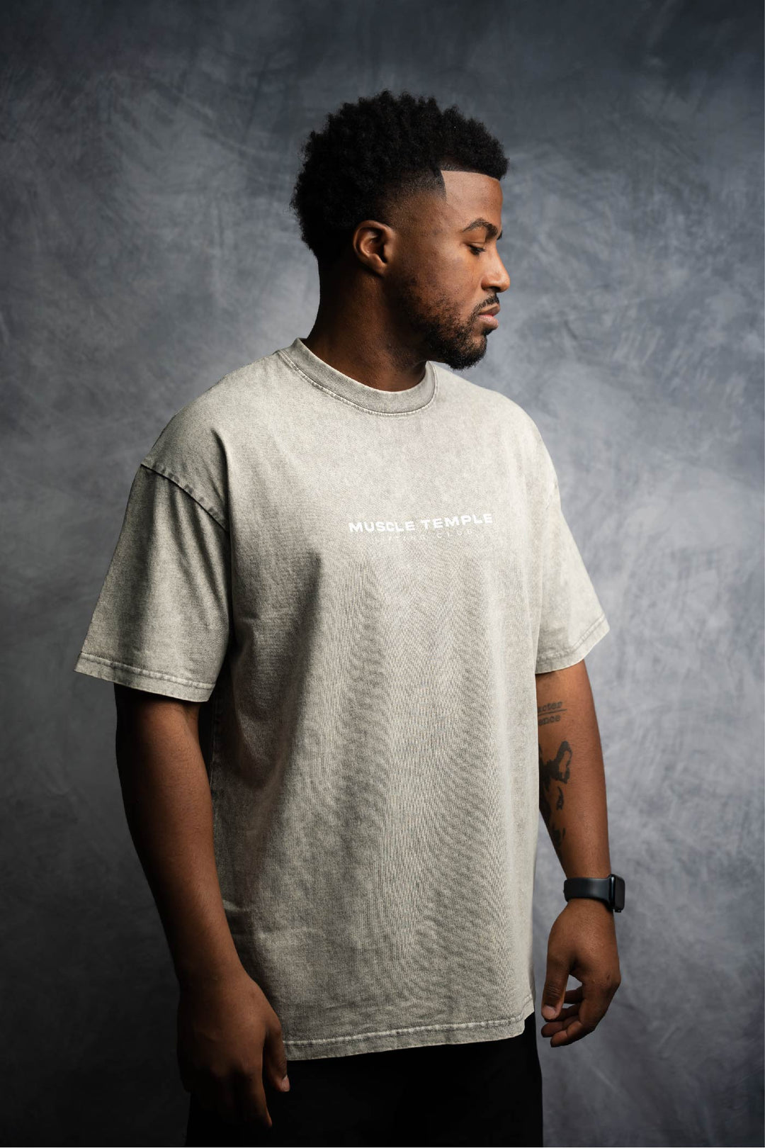 Signature Muscle Temple Tshirt - Grey